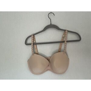 Marie Jo Avero Contour Plunge Bra UK Sz: 36E Beige 0100418 Padded‎ Underwire